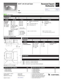 Cut Sheet - Architectural Lighting Associates