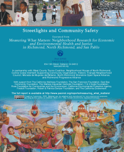 Streetlights and Community Safety