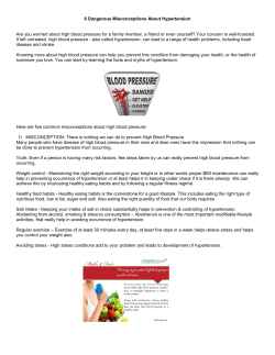 8 Dangerous Misconceptions About Hypertension