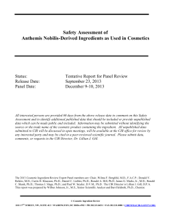 PDF - Cosmetic Ingredient Review