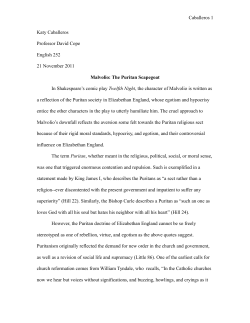 Caballeros 1 Katy Caballeros Professor David Cope English 252 21