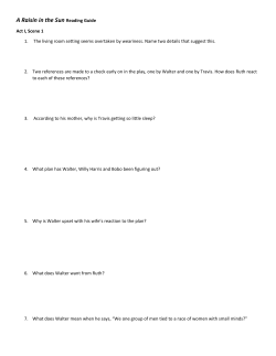 A Raisin in the Sun Reading Guide