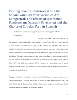 Finding Group Differences with Chi‐ Square when All Your