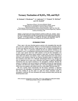 Ternary Nucleation of H2SO4, NH3 and H2O