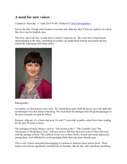 A need for new voices - West Linn