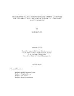 chromium and uranium isotopic exchange