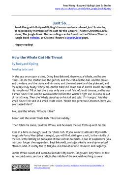 Just So&hellip; - Citizens Theatre