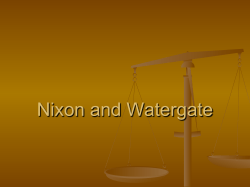 Nixon and Watergate