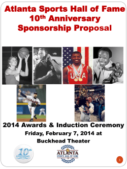 Atlanta Sports Hall of Fame 2010 Induction Ceremony
