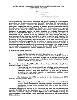 NOTES ON THE LEGISLATIVE SHORTHAND IN SECTION 29(2) OF