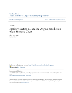 Marbury, Section 13, and the Original Jurisdiction of the Supreme