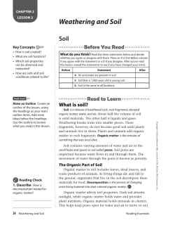 Weathering and Soil - Leon County Schools