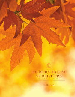 Latest Fall 2016 Catalog - Tilbury House Publishers
