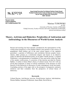 Theory, Activism and Dialectics: Perplexities of