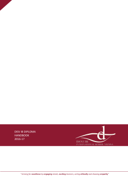 IB DP Handbook - Danube International School