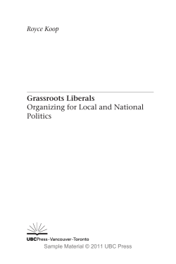 Grassroots Liberals Organizing for Local and National