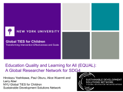 Education Quality and Learning for All (EQUAL)