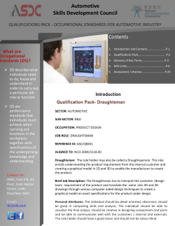 Qualification Pack- Draughtsman