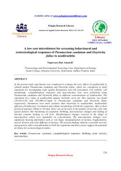 A low cost microbiotest for screening behavioural and