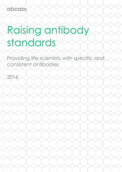 Raising antibody standards