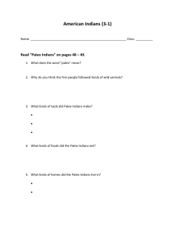 3-1 American Indians