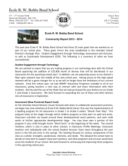 &Eacute;cole RW Bobby Bend School - Interlake School Division