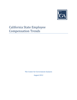 California State Employee Compensation Trends