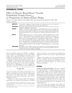 Effect of human recombinant vascular endothelial growth