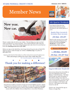 January 2017 - Stark Federal Credit Union