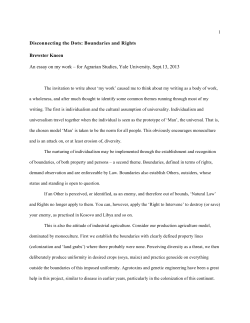 Disconnecting the Dots