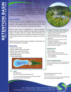 RETENTION BA SIN - Hoffman Nursery