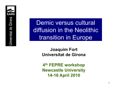 Demic versus cultural diffusion in the Neolithic transition in Europe