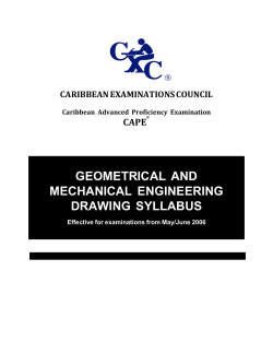 geometrical and mechanical engineering drawing syllabus