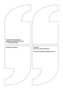 Upcoming Demographic Changes in Islamic Countries 1&ndash; 3