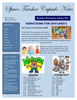 Space Tracker Capsule Notes - Florida Federation of Square Dancers