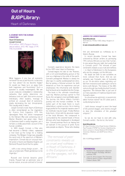 BJGP Library: Heart of Darkness - British Journal of General Practice
