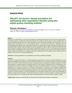 An Excel&reg;-based procedure for estimating deer population density