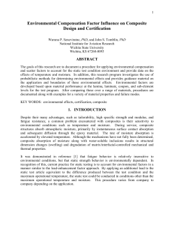 Environmental Compensation Factor Influence on Composite