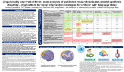 Linguistically deprived children