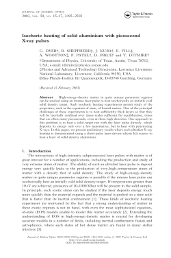 Isochoric heating of solid aluminium with picosecond X