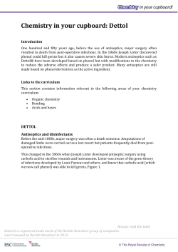 Chemistry in your cupboard: Dettol