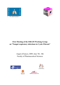 ISHAM Working Group on Fungal infections in cystic fibrosis