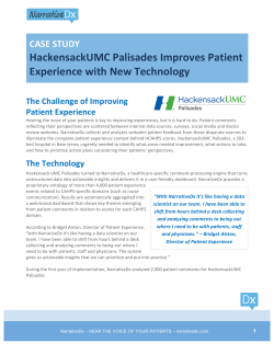 Case Study - Palisades