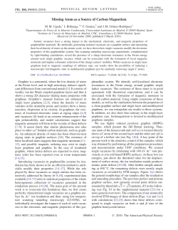 Missing Atom as a Source of Carbon Magnetism