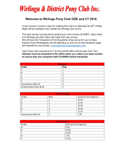 Draw - Wirlinga Pony Club