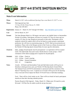 Match Details - Florida 4-H