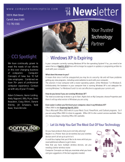 Newsletter - Computer Concepts