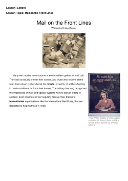 Mail on the Front Lines - Daley DOse of LearniNg