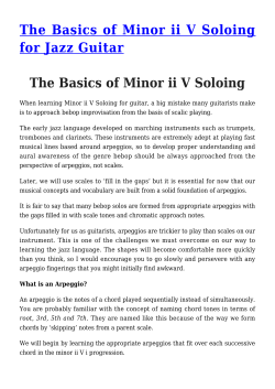 The Basics of Minor ii V Soloing for Jazz Guitar