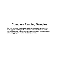 Compass Reading Samples - Sarah E. Goode STEM Academy